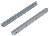 Vestil Plastic Corner and Surface Guard with Rubber Edges - 12 Quantity 12 In. x 1-3/16 In. x 1-1/8 In. - Gray