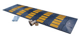 Vestil Rubber Speed Hump Asphalt Hardware - 118-11/16 In. x 35-1/4 In. x 1-7/8 In. 60000 lb Black / - Yellow