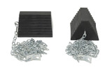 Vestil Molded Rubber Wheel Chock Chain Hanger - 8 In. x 11 In. x 6 In. - Black
