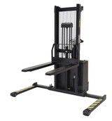 Vestil Steel Fixed Fork Lift Stacker - 62 In. Raised Height 2,000 lb Black / - Yellow