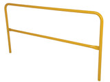 Vestil Steel Safety Railing - 7 Ft. Length - Yellow