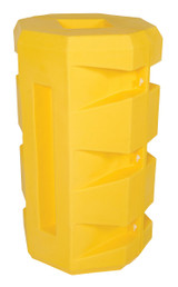 Vestil UV Protected Polyethylene Column Protector - 8 In. Square 7,000 lb - Yellow