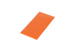 Vestil Glass Beads/Aluminum Reflective Sheeting - 3 In. x 6 In. - Orange