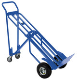 Vestil Steel Four Wheel Hand Truck - 600 lb - Blue
