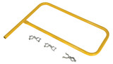 Vestil Steel Pipe Safety Railing Gate P-Shaped - 36 In. x 36 In. - Yellow