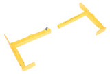 Vestil Steel Trailer Wheel Lock - 24 In. x 35 In. For Use On Dual Tires - Yellow
