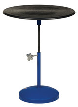 Vestil Steel Turntable - 24 In. Diameter Manual 21-32 In. Height Adjustment 300 lb - Blue