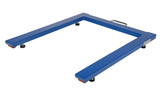 Vestil Steel Heavy-Duty U Shape Platform Scale - 6,000 lb - Blue