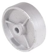 Vestil Semi Steel Wheel - 4 In. Diameter x 1-1/4 In. Width 1/2 In. Bearing - Silver