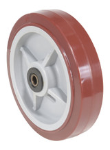 Vestil Polypropylene Wheel - 8 In. Diameter x 2 In. Width - Maroon/White