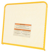 Vestil Steel Expanded Metal Back - 48 In. Wide For Work Platform Models - Yellow