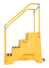 Vestil Polyethylene - 4-Step Step Stool 500 lb - Yellow