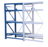 Vestil Steel Roll Out Shelving-Add On Unit - 32 In. l X 57 In. w X 80 In. h 3,000 lb - Blue