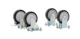 Vestil Polyurethane Fold Down Casters - 4 In. x 2 In. 350 lb For Work Platform Models