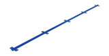 Vestil Steel Gantry Crane V-Groove Track - 120 In. Length - Blue