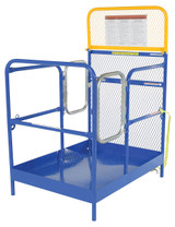 Vestil Steel Work Platform With - 2 Door Entry 36 In. x 48 In. 1,000 lb - Blue
