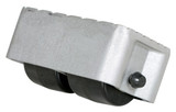 Vestil Cast Aluminum Dolly - 8-1/2 In. x 4-3/4 In. 3,000 lb - Silver