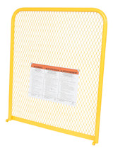 Vestil Steel Work Platform - 84 In. Back Height x 36 In. Wide - Yellow