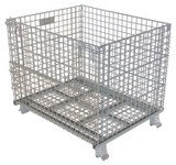 Vestil Galvanized Steel Mesh Container - 32 In. x 40 In. x 34 In. 4,000 lb - Gray