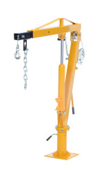 Vestil Steel Winch Truck Jib Crane - 44 In. Reach 1,000 lb Extended - Yellow