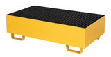 Vestil Steel Drum Retention Basin - 49 In. x 27 In. x 14 In. 1,200 lb - Yellow
