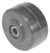 Vestil Phenolic Wheel - 3 In. Diameter x 1-1/2 In. Width Black/Silver 600 lb