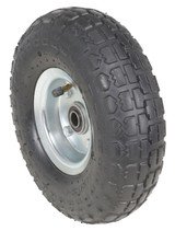 Vestil Pneumatic Wheel - 10 In. Diameter x 3-1/2 In. Width 5/8 In. Bearing - Black/Silver
