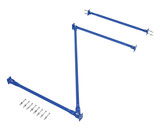 Vestil Steel Standard Cantilever Brace Set - 120 In. x 36 In. - Blue