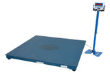 Vestil Steel Electronic Digital Floor Scale - 60 In. x 60 In. x 4-1/2 In. 10,000 lb - Blue