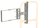 Vestil Galvanized Steel Self-Closing Gate - 16 In. to 26 In. Opening - Gray