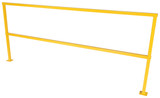 Vestil Steel Square Safety Handrail - 98-1/2 In. x 4 In. x 42 In. - Yellow