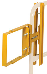 Vestil Steel Self-Closing Gate - 16 In. to 26 In. Opening - Yellow