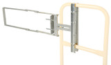 Vestil Galvanized Steel Self-Closing Gate - 24 In. to 40 In. Opening - Gray