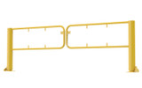 Vestil Steel Swivel Dock Gate Pair for - 10 Ft. Door - Yellow