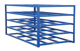 Vestil Steel Horizontal Sheet Rack - 5 Shelves 102-3/4 In. x 54-1/2 In. x 48 In. 2,000 lb Per Shelf - Blue