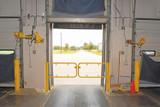 Vestil Steel Swivel Dock Gate Pair for - 8 Ft. Door - Yellow