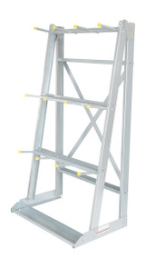 Vestil Steel Vertical Floor Mounted Rack - 24 In. x 36 In. x 72 In. 2,000 lb - Silver