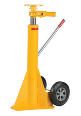 Vestil Steel Trailer Stabilizing Spin Top Ratchet Jack - 27-1/4 In. x 17-5/8 In. x 39 In. 100,000 lb Static - Yellow