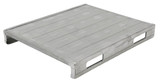 Vestil Galvanized Steel Solid Deck Pallet - 39-1/2 In. x 47 In. x 5-7/8 In. 4,000 lb Floor - Gray