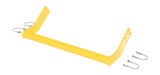 Vestil Steel Retro Fit Back Rail Kit For - 3 Step Poly Step Stool - Yellow