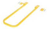 Vestil Steel Retro Fit Handrail Kit For - 1 Step Poly Step Stool Models - Yellow