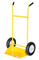 Vestil Steel Site Cart/Truck On Foam Filled Tires - 22-13/16 In. x 34-1/2 In. x 57-9/16 In. 600 lb - Yellow