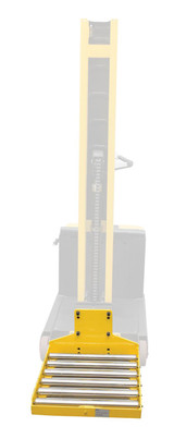 Vestil Steel Counter Balanced Power Lift Roller Platform Attachment - 500 lb - Yellow