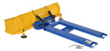 Vestil Steel Fork Mount Snow Pusher - 72 In. Blade - Blue/Yellow