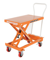 Vestil Steel Auto Hite Cart - 40 In. x 19-3/4 In. x 30-1/2 In. 400 lb - Orange