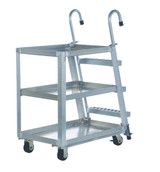Vestil Aluminum Stock Picker with Steel Ladder - 40 In. x 21-7/8 In. x 50-3/16 In. 1000 lb