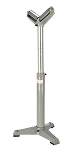 Vestil Steel V Roller Stand - 33 In. to 43 In. Raised Height 1,760 lb - Gray