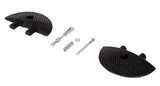 Vestil Rubber Heavy Duty Speed Bump Concrete End Caps - Black