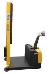 Vestil Steel Counter Balanced Powered Drive Narrow Mast Stacker - 60 In. Lift 51-9/16 In. L x 25-9/16 In. W x 61-13/16 In. H 600 lb Black / - Yellow