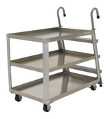 Vestil Aluminum Stock Picker with Steel Ladder - 52 In. x 27-7/8 In. x 50-3/16 In. 1000 lb